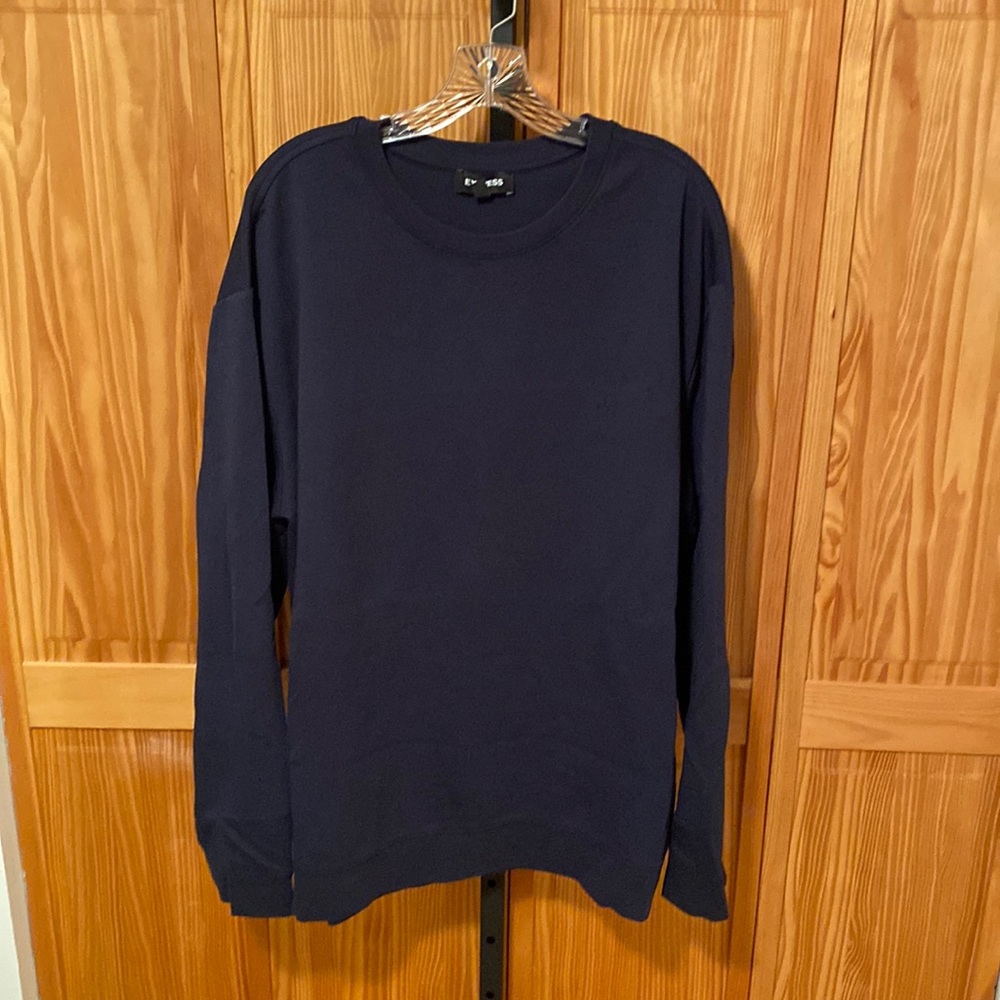 Mens EXPRESS tech long sleeve navy blue